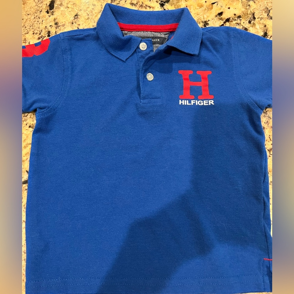 Boys Tommy Hilfiger blue polo shirt sz. 3t